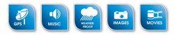 motrocycle gps icons